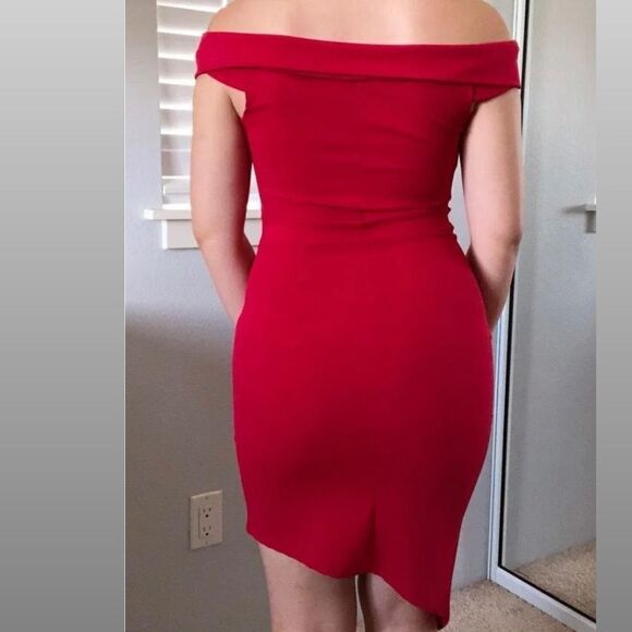 Charlotte Russe Red Dress Size Large - Picture 3 of 8